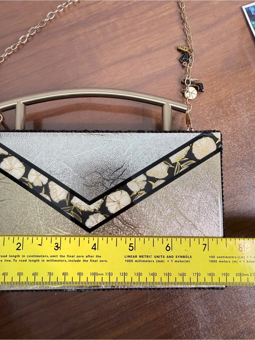 Handmade Artisan Metallic Clutch Handbag Nancy Davis Boutique - Picture 9 of 11